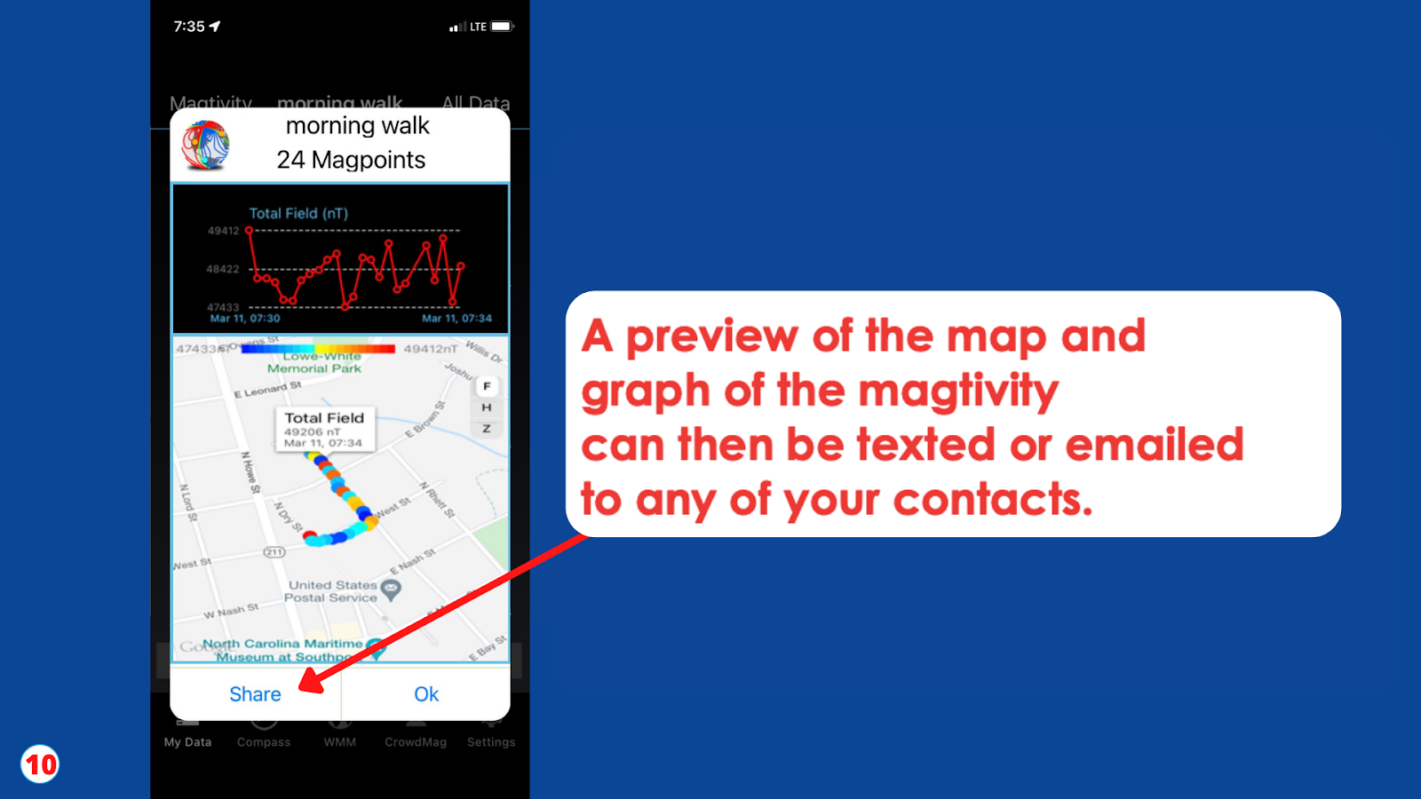 Preview of map can be shared